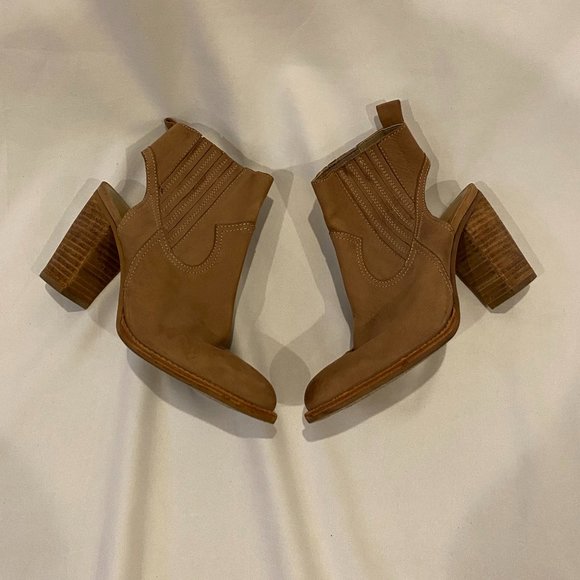 Dolce Vita Women's Heeled Boots Brown Leather Size 7.5 - Picture 2 of 5